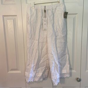 NWT White Linen Pants